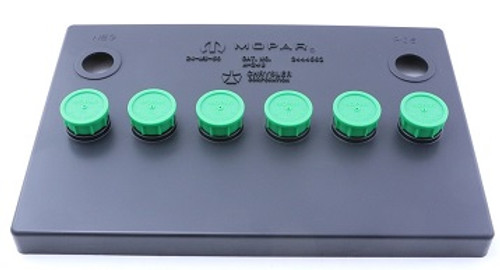 Group 24 Battery Cover with Green Caps for 66-74 Mopars