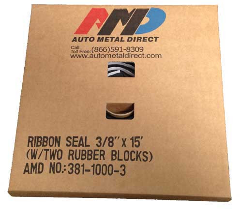 384-1000-3 - Window Ribbon Seal 3/8   X 15ft W/ Rubber