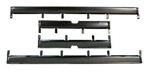 442-1267-S - 67-69 Barracuda 67-71 Valiant 70-76 Duster Demon Dart Sport  Floor Wiring Cover 4 pcs