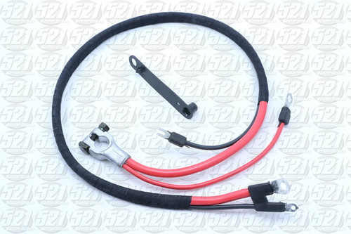 Positive Battery Cable - 1970-74 E-Body Small Block and 340-6 BBL T/A AAR includes battery cable strap.