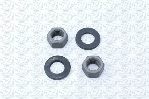 66-74 Engine insulator to engine bracket nut/washer set (4pcs) - V8 except Hemi