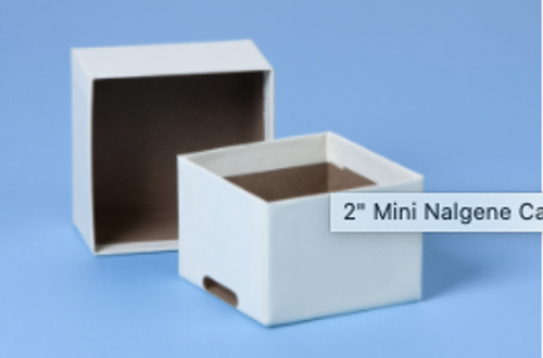 2" Mini Nalgene Cardboard Box - With Slots