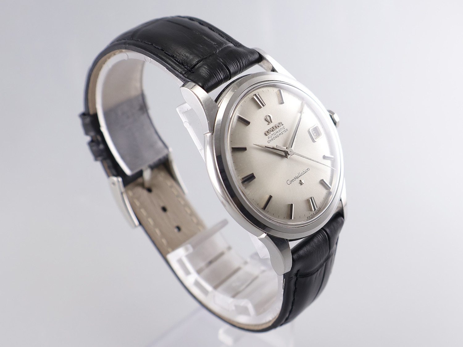 し*も様 OMEGA Constellation クォーツ腕時計 Omega Constellation Quartz Diamonds Blue Dial Two Tone Steel