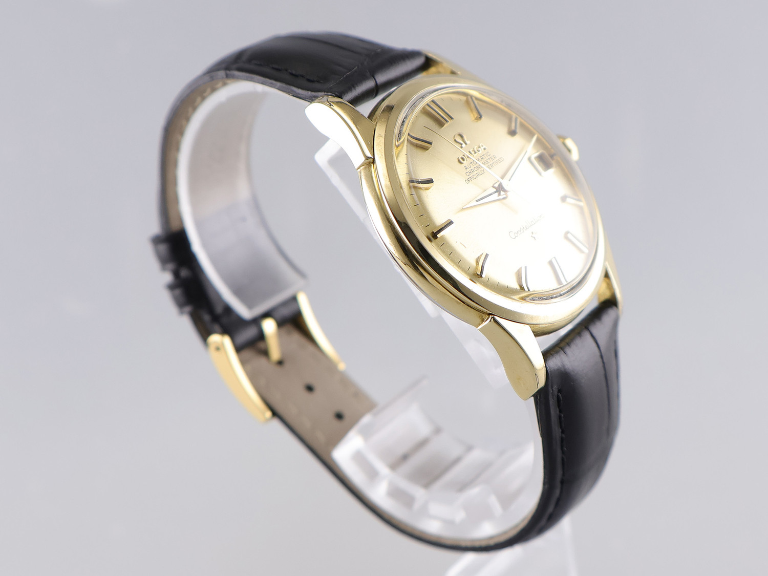 【ジャンク品】OMEGA Constellation 腕時計 OMEGA オメガ Constellation コンステレーション 12角 ブラック