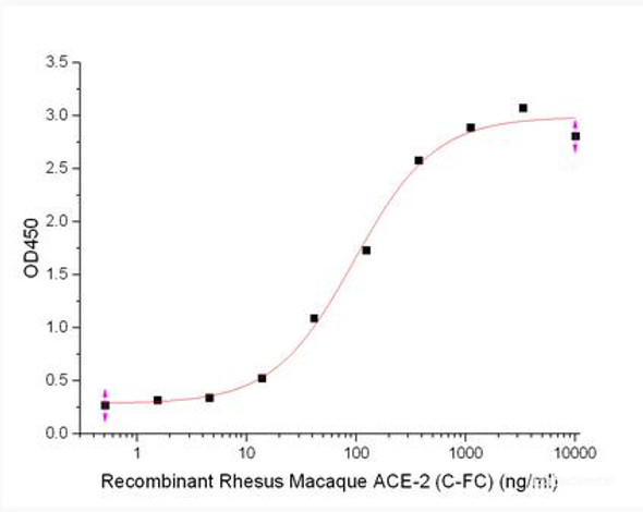 Recombinant Rhesus Macaque Angiotensin-Converting Enzyme 2/ACE-2 (C-Fc) (RPES6792)