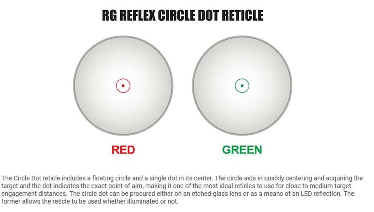 Blive gift rolle universitetsstuderende UTG® 3.9" Red/Green Circle Dot Reflex Sight (LEAPKD-SCP-RDM39CDQ)