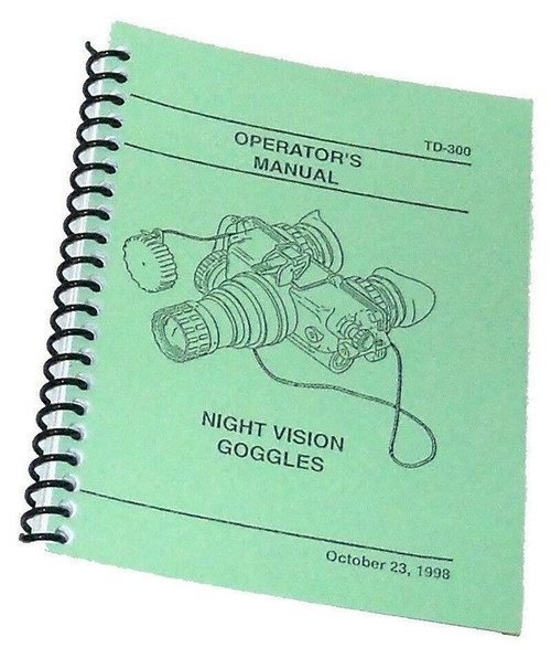 AN/PVS-7B AN/PVS-7D Night Vision Goggles (NVGs) Operator's Manual, NEW