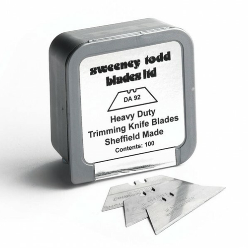 DA92 Heavy Duty Straight Blades Silver Box of 100