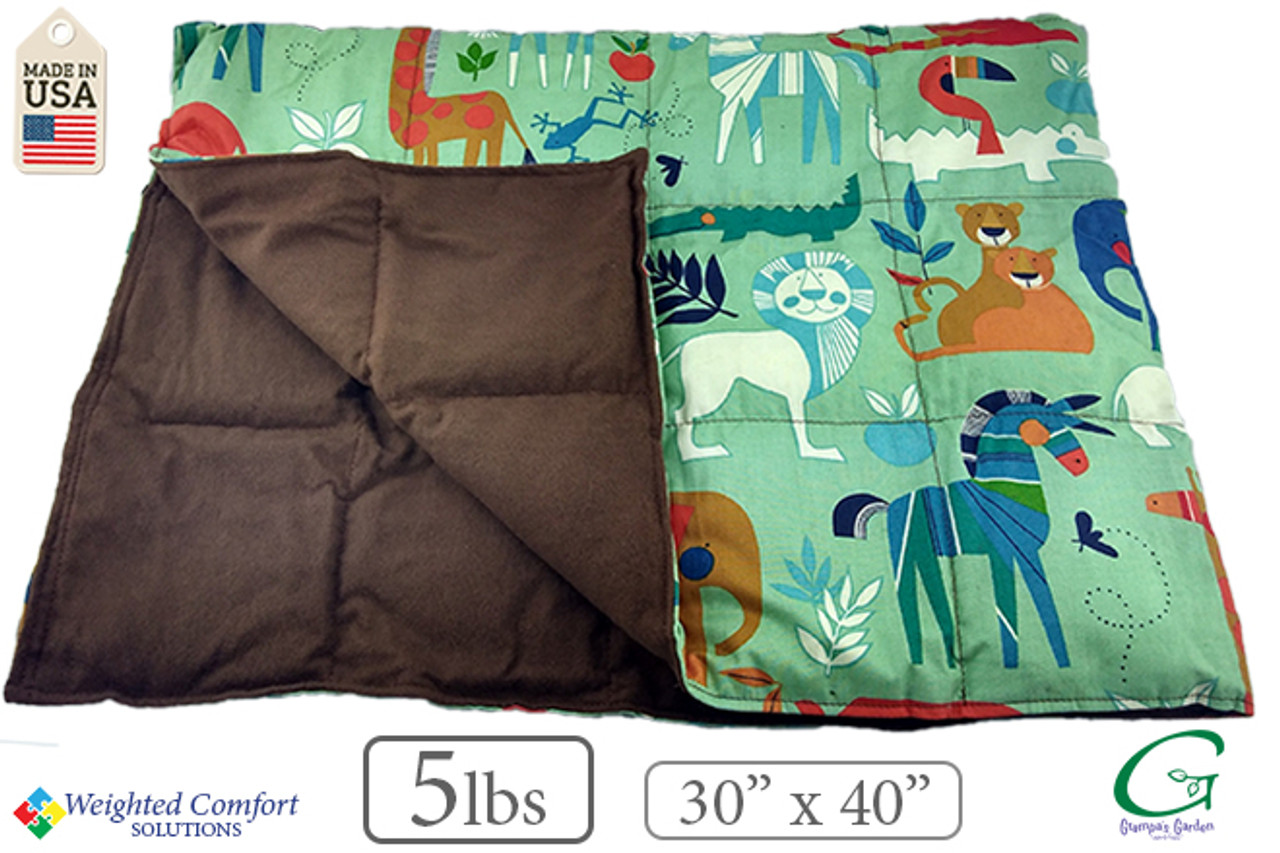Weighted Washable Body Blanket Zoo 15#- OUTLET SALE