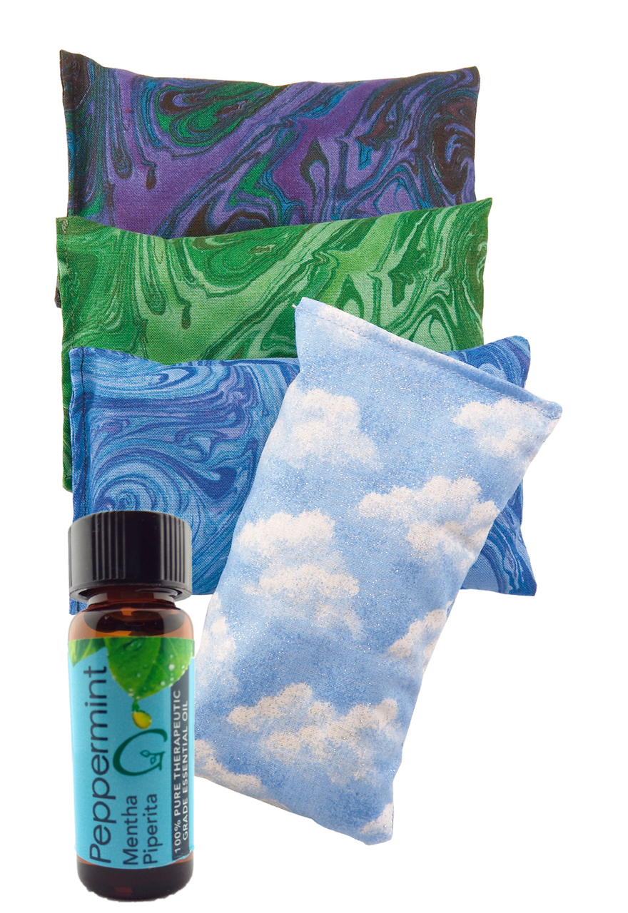 Our Breathe E-Z Pillows come with Peppermint essential oil for rescenting.