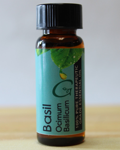 Basil Essential Oil Uses and Benefits by Grampa's Garden Made in Maine USA
