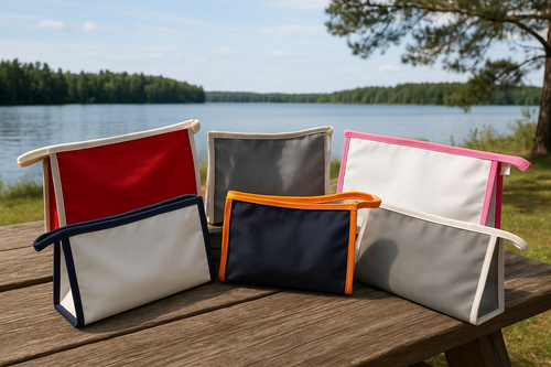 Toiletries in multiple colors.