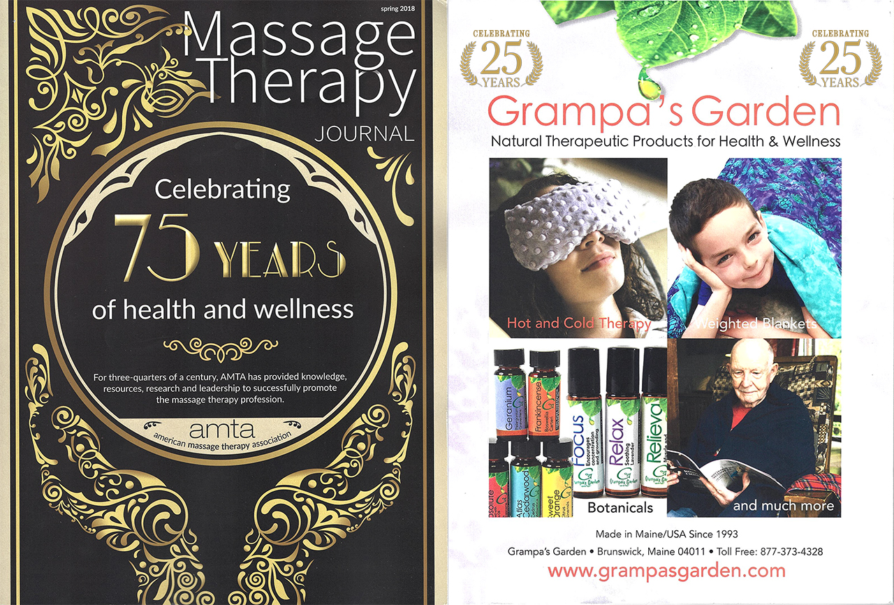 Grampas Garden Featured In Massage Therapy Journal Grampas Garden 