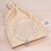 Clear Crystal Quartz Pebble Bracelet