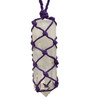 Crystal Quartz Point Macrame Pendant