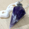 Chevron Amethyst Goddess Pendulum