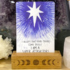 Moon Phase Single Oracle and Tarot Card Stand or Business Card Holder