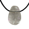 Clear Crystal Quartz Tumbled Stone Pendant