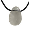 Clear Crystal Quartz Tumbled Stone Pendant