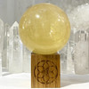 Honey Calcite Sphere