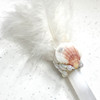 Magical Mermaid White Feather Selenite Wand 