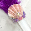 Magical Mermaid Purple Feather Selenite Wand