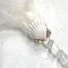 Magical Mermaid White Feather Selenite Wand