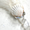 Magical Mermaid White Feather Selenite Wand