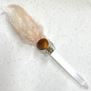 Magical Mermaid Brown Feather Selenite Wand