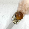 Magical Mermaid Brown Feather Selenite Wand