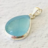 Aquamarine Sterling Silver Pendant