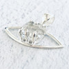 Herkimer Diamond Eye Sterling Silver Pendant