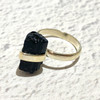 Black Tourmaline Sterling Silver Ring