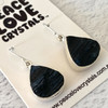 Black Tourmaline Sterling Silver Earrings