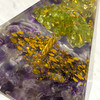 Peridot Tree of Life with Amethyst Orgonite Pyramid