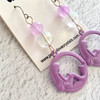 Mermaid Earrings – Amethyst & Aura Quartz