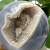 Quartz Druzy Agate Geode Sphere 7.7cm