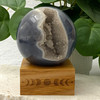 Quartz Druzy Agate Geode Sphere 7.7cm