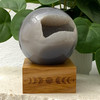 Quartz Druzy Agate Geode Sphere 7.7cm