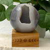 Quartz Druzy Agate Geode Sphere 7.7cm