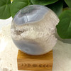 Quartz Points Agate Geode Sphere 8.9cm