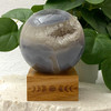 Quartz Points Agate Geode Sphere 8.9cm