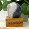 Quartz Points Agate Geode Sphere 6.6cm