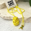 Crochet Crystal Keeper Necklace Pouch