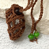 Crochet Crystal Keeper Necklace Pouch