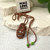 Crochet Crystal Keeper Necklace Pouch