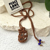 Crochet Crystal Keeper Necklace Pouch