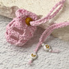 Crochet Crystal Keeper Necklace Pouch
