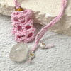 Crochet Crystal Keeper Necklace Pouch