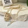Crochet Crystal Keeper Necklace Pouch